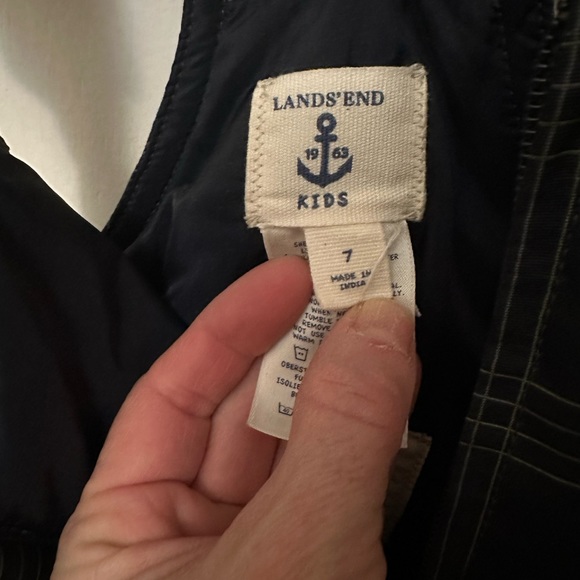 lands end kids snow bibs size 7 in excellent condition! - Picture 4 of 6